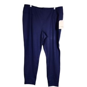 NWT Wonderly Pants Pull On Plus Size Blue